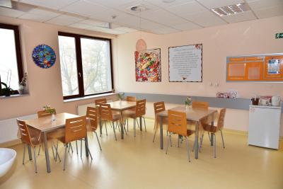 Porodnice Strakonice a.s., Gynekologicko-porodnické oddělení: Jídelna pro maminky.
