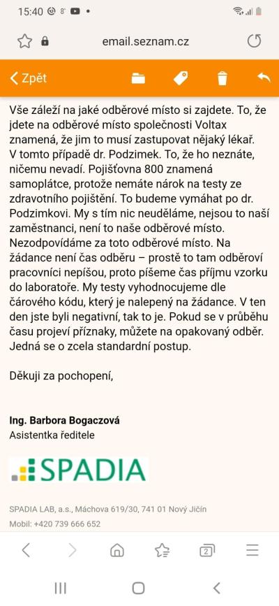 Koronavirus v ČR | Pcr test výsledková zpráva