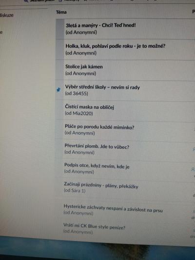 Dotazy pro adminy | Chyba v Matrixu /e-miminu/