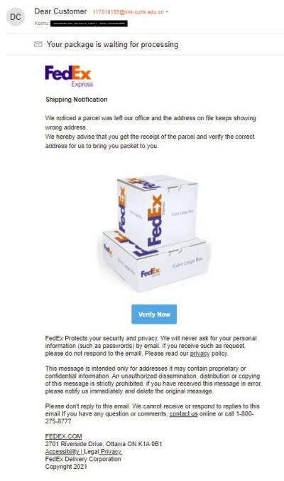 Vše možné | Email od FedEX