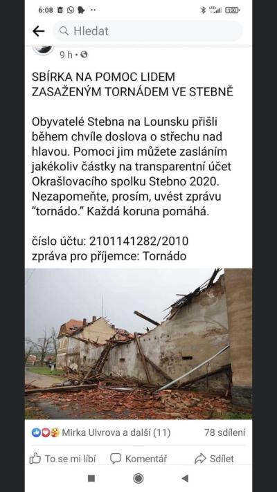 Domácnost | Lounsko tornádo