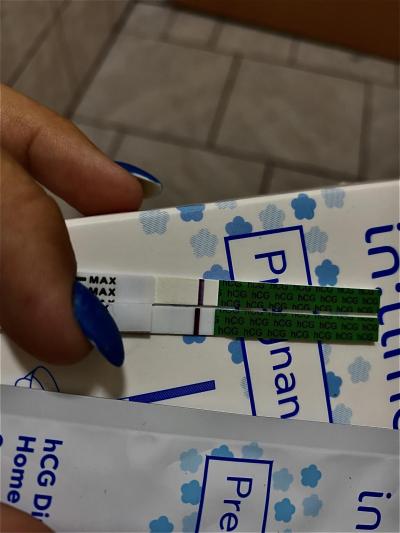 Testování a těhotenský test | Těhotenský test, je tam něco?