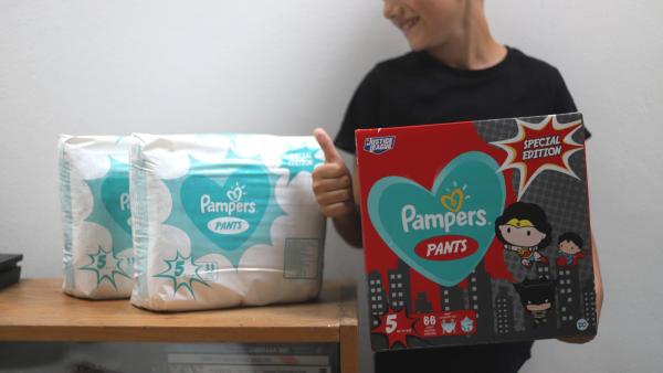 Plenkové kalhotky Pampers Pants se superhrdiny
