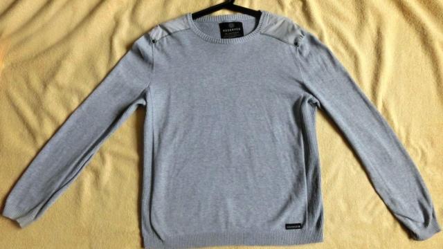 Pánský šedý basic svetr svetřík elegantní Reserved