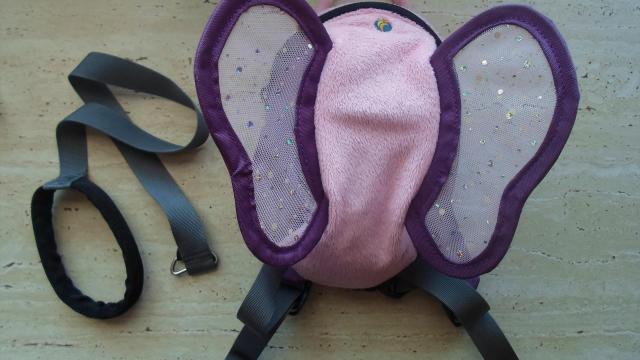 LittleLife růžový fialový dětský vodící batoh batůžek