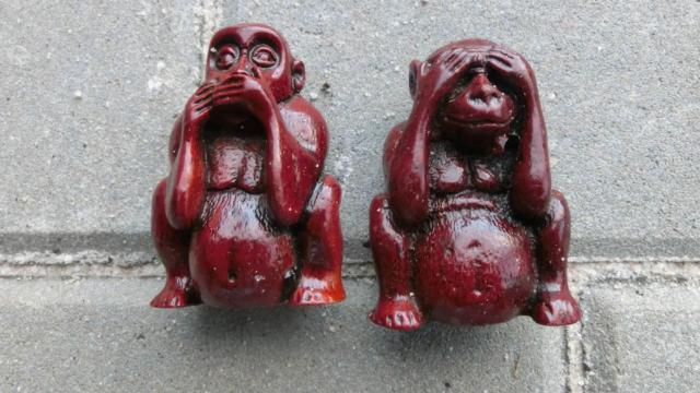 Figurka miniatura postavička opice opička 2 ks