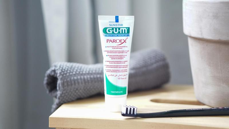 Pasta značky GUM určená na krvácivost dásní a záněty, čištění zubů v těhotenství.