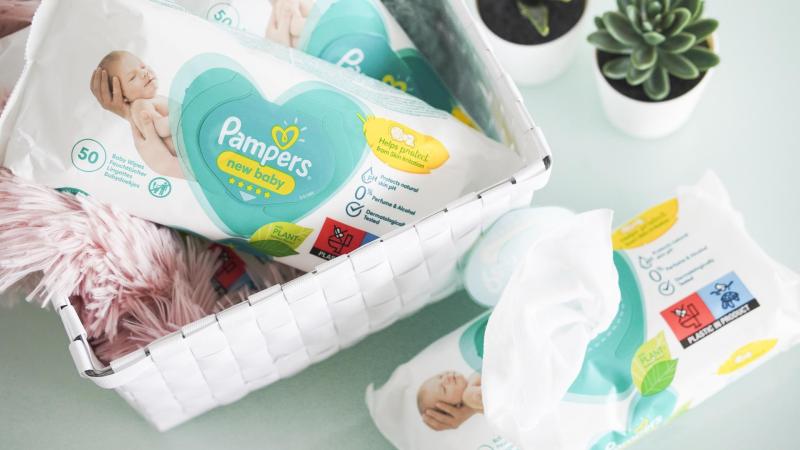Hygienické pomůcky pro miminko včetně vlhčených ubrousků