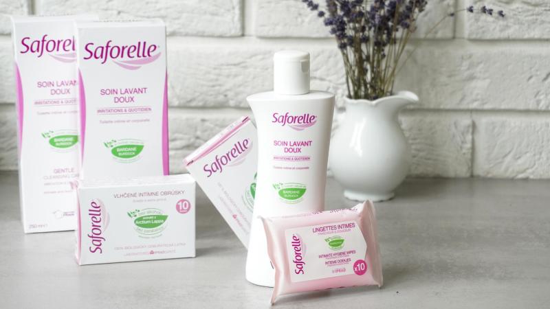 Balíček kosmetiky pro intimní hygienu Saforelle.