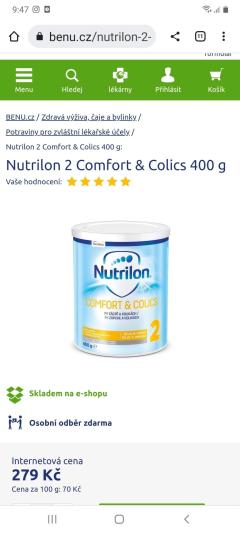 NUTRILON COMFORT COLICS 2