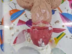 Erotický dort penis z muffinů z Lidlu