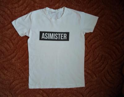 Bílé tričko triko ASIMISTER