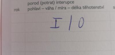 Těhotenství | Co znamená tato jednička v těhotenské kartě?
