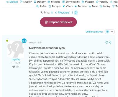 Dotazy pro adminy | Chyba v Matrixu /e-miminu/