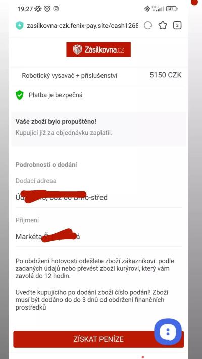 Dobré skutky | Zasilkovna platba přes odkaz