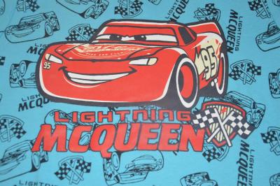 122 128 Disney Cars bavlněné tričko s potiskem