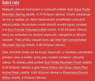 Domácnost | Kvalitni prasek na prani