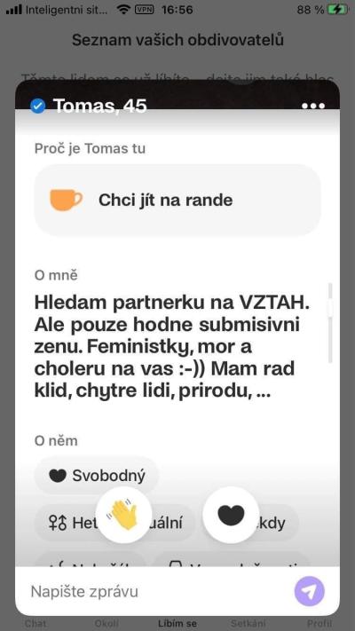 On hledá ji, ona hledá jeho | Nechápu ženský na seznamce.
