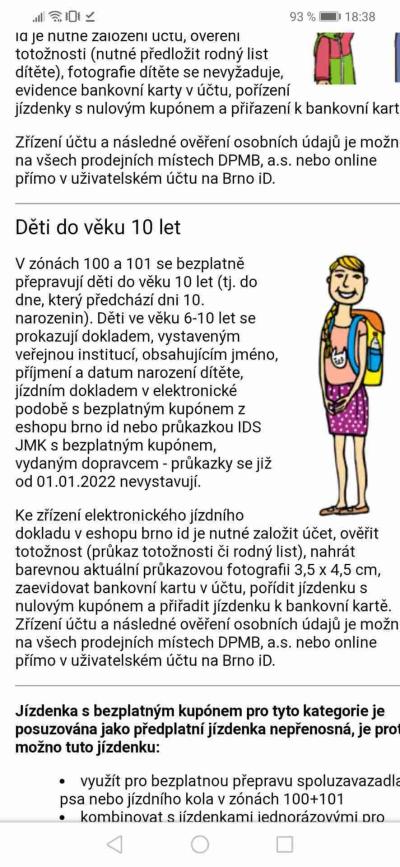 Cestování s dětmi | Jizdne mhd brno