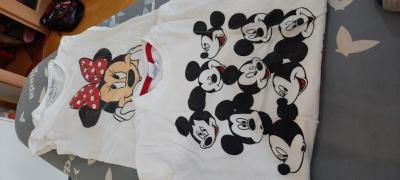 2x dívčí tričko značky Disney, vel. 116.