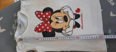 2x dívčí tričko značky Disney, vel. 116.