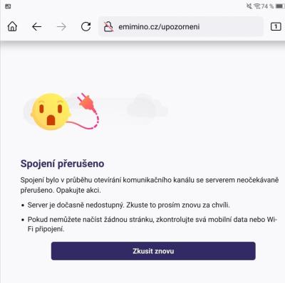 Dotazy pro adminy | Chyba v Matrixu /e-miminu/