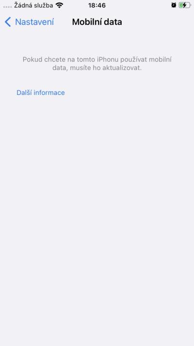 Technologie, mobily, internet | IPhone - problém s mobilním připojením