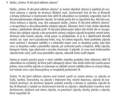 Dovolené a dětské tábory | Změna dovolené 10 dní předem Fischer