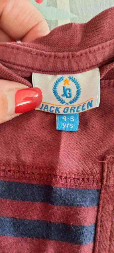 chlapecké tričko značky Jack Green, vel. 4-5 let.
