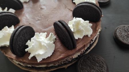 Nepečený Oreo dort