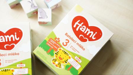 Přihlaste se do testování batolecích mlíček Hami 3 bez palmového oleje