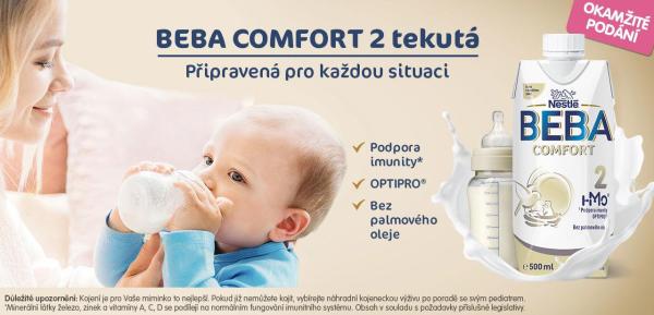 Baner na mléko BEBA Nestlé.