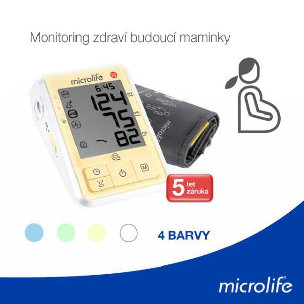 Automatický tlakoměr na paži Microlife žlutý