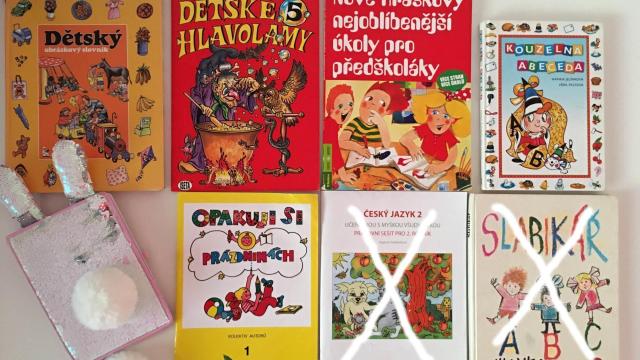 Dětské knihy, publikace a prac. sešity