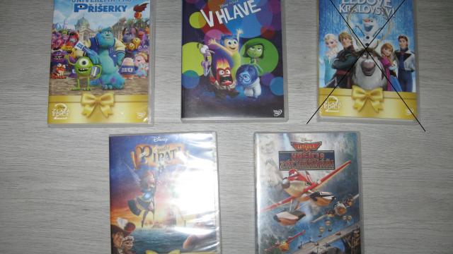 DVD Disney - Příšerky, V hlavě, Zvonilka, Letadla