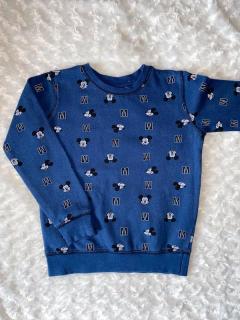 Modrá mikina s Mickeym