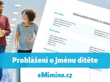 Prohlášení rodičů o jménu dítěte