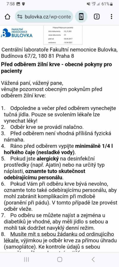 Zdravotní potíže dospělých | Kratký běh a krevní testy