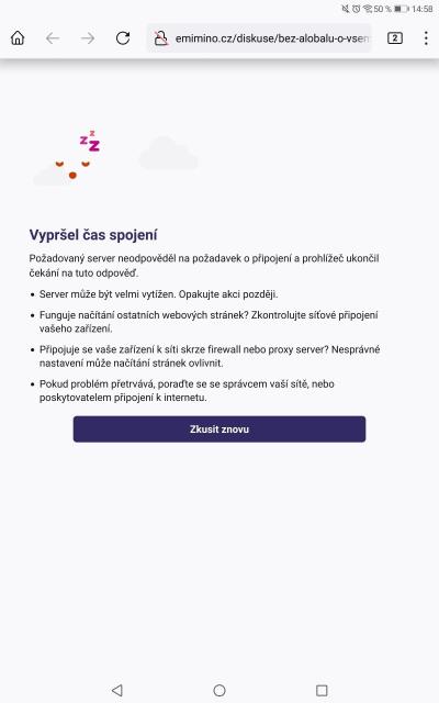 Dotazy pro adminy | Chyba v Matrixu /e-miminu/