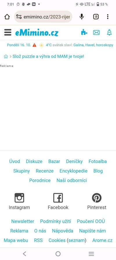 Dotazy pro adminy | Chyba v Matrixu /e-miminu/