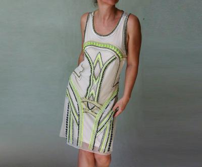 Nové společenské šaty s korálky Miss Selfridge vel.44