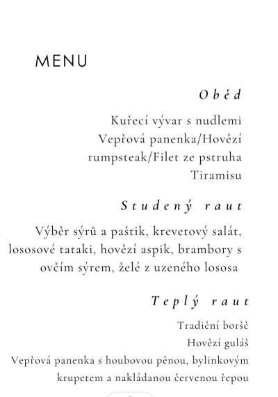 Dárky, oslavy a svatby | Výběr menu na svatbu