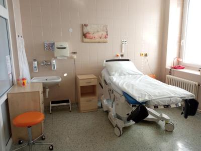 Porodnice Boskovice s. r. o., Gynekologické oddělení: Jednolůžkový pokoj pro maminky.