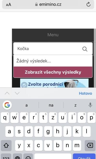 Dotazy pro adminy | Chyba v Matrixu /e-miminu/