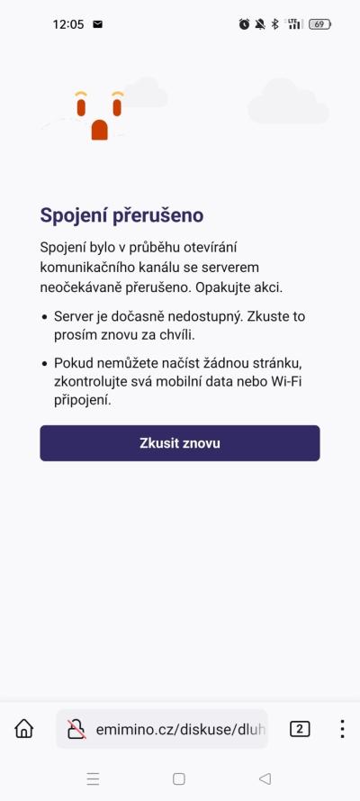 Dotazy pro adminy | Chyba v Matrixu /e-miminu/