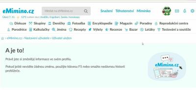 Dotazy pro adminy | Chyba v Matrixu /e-miminu/