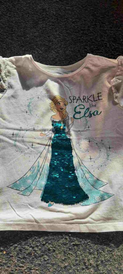 dívčí tričko frozen, značky Primark, vel. 6-7let.