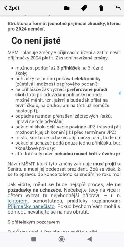 Školák | Přijímačky 2024