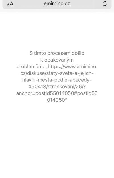 Dotazy pro adminy | Chyba v Matrixu /e-miminu/