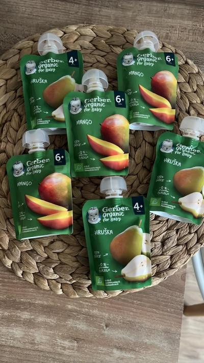 Recenze z kampaně Nejpřísnější testeři hodnotí ovocné kapsičky GERBER Organic